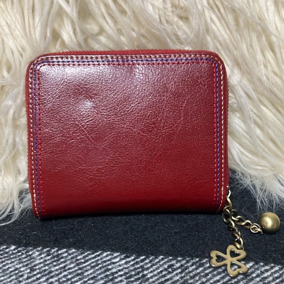 RED LEATHER WALLET/never used/ ITAMOOD brand - Picture 3 of 7